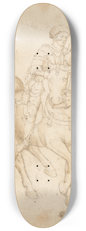 The Veneto - A Warrior on Horseback 8.25 inch art skate deck