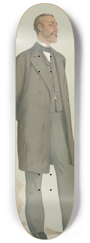 Thobald Chartran - Politicians  Vanity Fair. The Privy Purse The Rt. Hon. Gen. Sir Henry Ponsonby. 17 March 1883 8.25 inch art skate deck