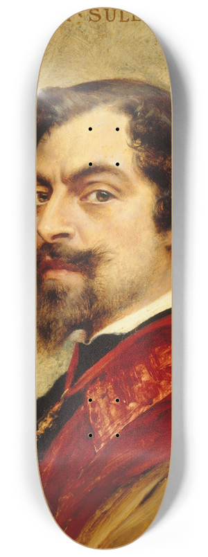 Thobald Chartran - Portrait de Mounet-Sully 8.25 inch art skate deck