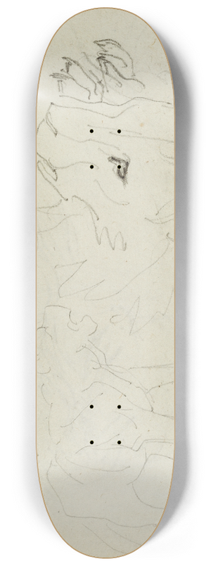 Thodore Gricault - Lion studies 8.25 inch art skate deck Thodore Gricault - Lion studies 8.25 inch art skate deck