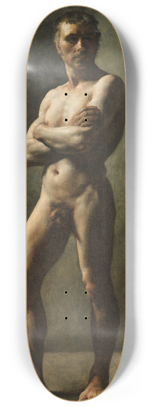 Thodore Gricault - Mans Academy, Crossed Arms 8.25 inch art skate deck