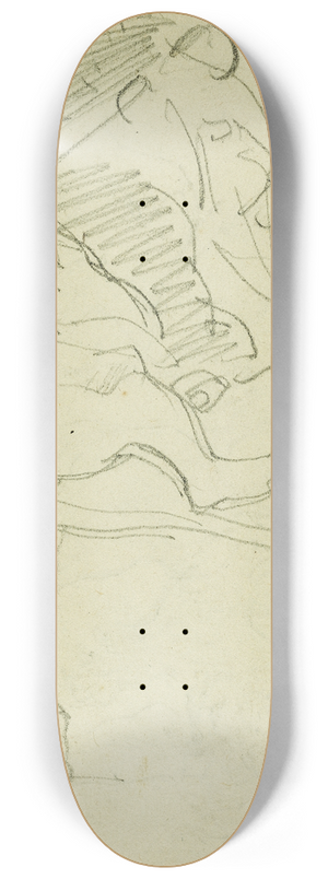 Thodore Gricault - Seated lion 8.25 inch art skate deck Thodore Gricault - Seated lion 8.25 inch art skate deck