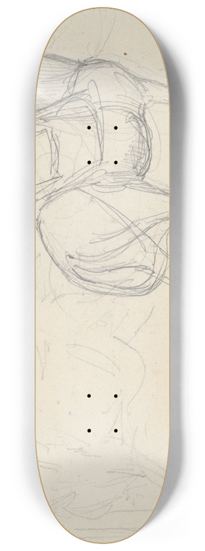 Thodore Gricault - Sketch of aHorse 8.25 inch art skate deck Thodore Gricault - Sketch of aHorse 8.25 inch art skate deck