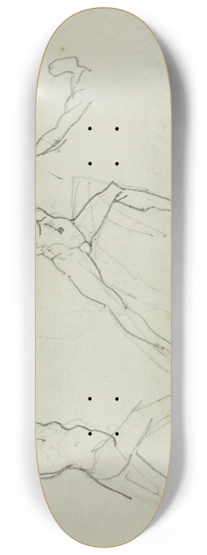 Thodore Gricault - Three studies of a bowman 8.25 inch art skate deck Thodore Gricault - Three studies of a bowman 8.25 inch art skate deck