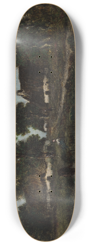 Thodore Rousseau - Cottages Near Larchant 8.25 inch art skate deck Thodore Rousseau - Cottages Near Larchant 8.25 inch art skate deck
