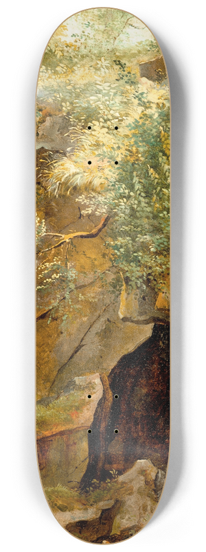 Thodore Rousseau - The Cave 8.25 inch art skate deck