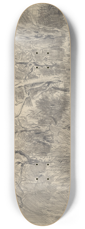 Thodore Rousseau - Trees in a Thicket 8.25 inch art skate deck