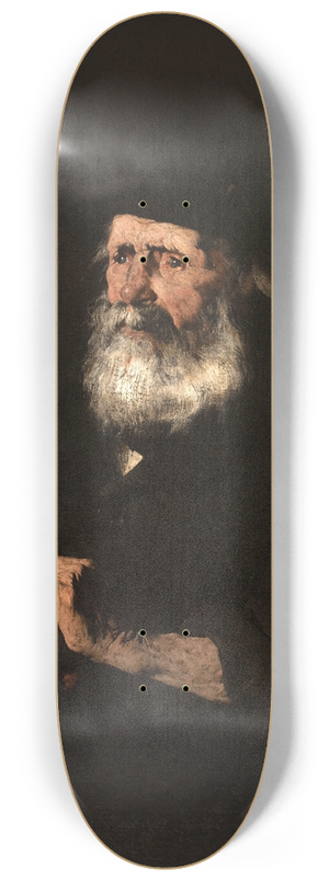 Thodule Ribot - Portrait dun vieillard 8.25 inch art skate deck
