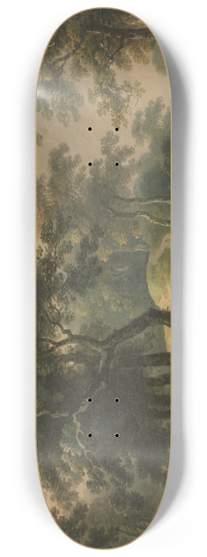 Thomas Barker - Woodland Landscape 8.25 inch art skate deck