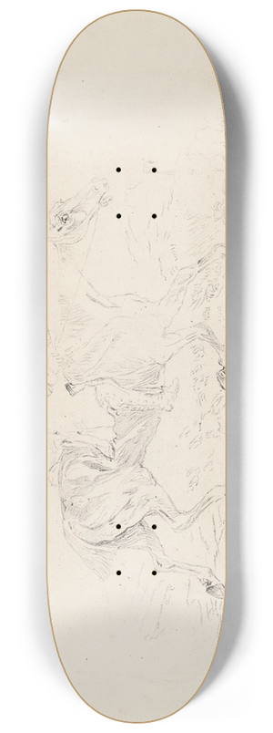 Thomas Bewick - The Cadgers Trot (first State) 8.25 inch art skate deck