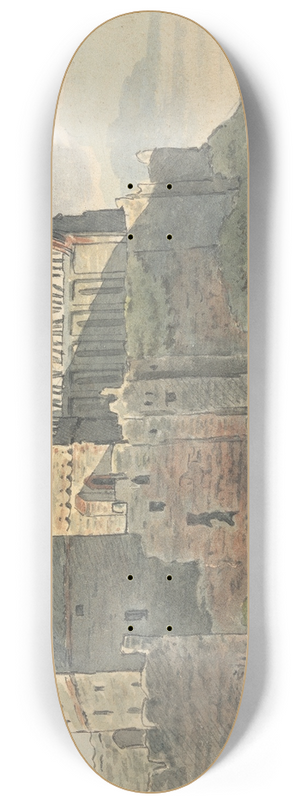 Thomas Bradshaw - Ruins of a Castle on a Rocky Coastline 8.25 inch art skate deck