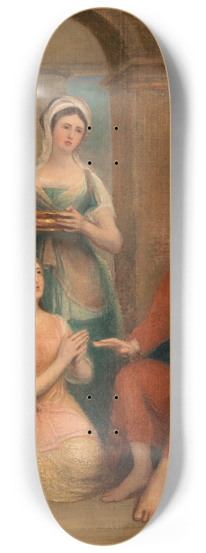 Thomas Clement Thompson - Christ in the House of Martha and Mary 8.25 inch art skate deck