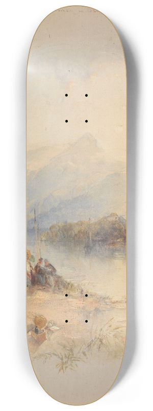Thomas Creswick - The Summer Bower, Derwent Water 8.25 inch art skate deck Thomas Creswick - The Summer Bower, Derwent Water 8.25 inch art skate deck