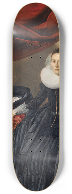 Thomas de Keyser - Portrait of a Young Woman 8.25 inch art skate deck