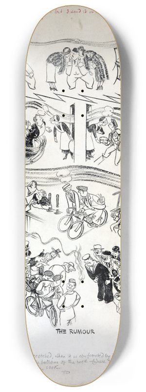 Thomas Derrick - The Rumour 8.25 inch art skate deck Thomas Derrick - The Rumour 8.25 inch art skate deck
