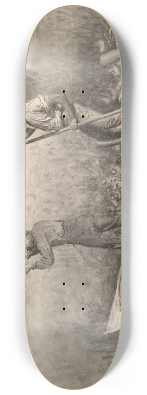 Thomas Eakins - Study for Rail Shooting from aPunt 8.25 inch art skate deck