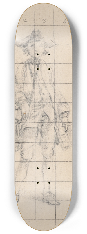 Thomas Gainsborough - A Boy with a Book and a Spade 8.25 inch art skate deck