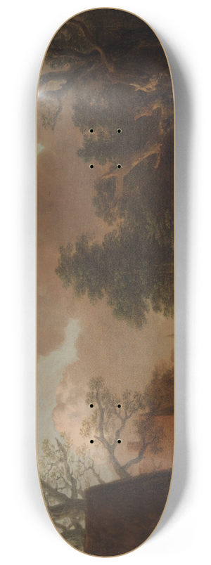 Thomas Gainsborough - Landscape with Milkmaid 8.25 inch art skate deck