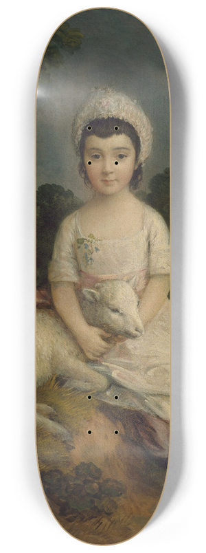 Thomas Gainsborough - Portrait Of Isabelle Bell Franks 8.25 inch art skate deck