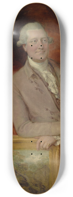 Thomas Gainsborough - Portrait of James Christie (1730  1803) 8.25 inch art skate deck