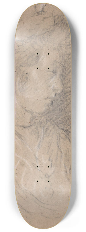 Thomas Gainsborough - Study of a Woman in a Mob Cap 8.25 inch art skate deck
