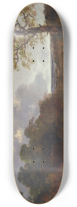 Thomas Gainsborough - Wooded Landscape with a Cottage and Shepherd 8.25 inch art skate deck
