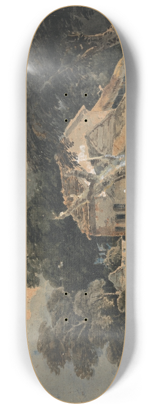 Thomas Girtin - A Devonshire Farm 8.25 inch art skate deck