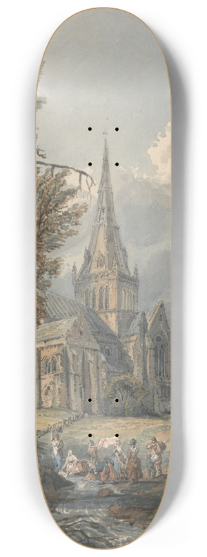 Thomas Girtin - Glasgow Cathedral 8.25 inch art skate deck