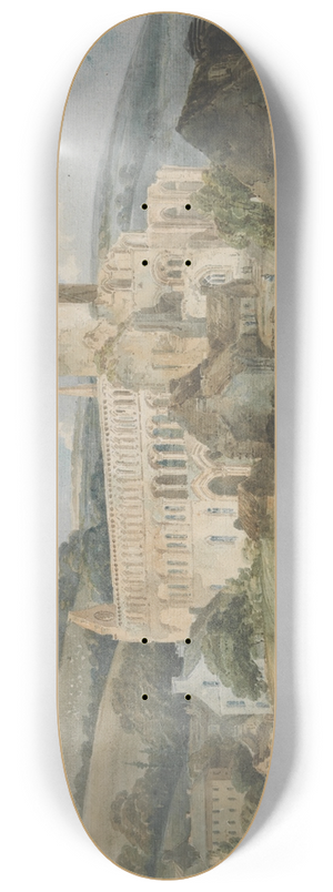 Thomas Girtin - Jedburgh Abbey from the South East 8.25 inch art skate deck