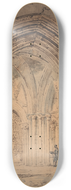 Thomas Girtin - St. Albans Cathedral, Hertfordshire 8.25 inch art skate deck