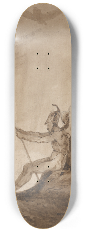 Thomas Girtin - The Archangel Gabriel Awaiting Night 8.25 inch art skate deck
