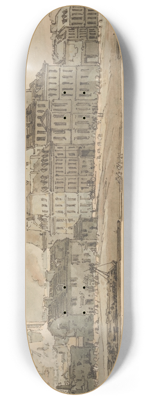 Thomas Girtin - View of the Pantheon from the Arsenal 8.25 inch art skate deck