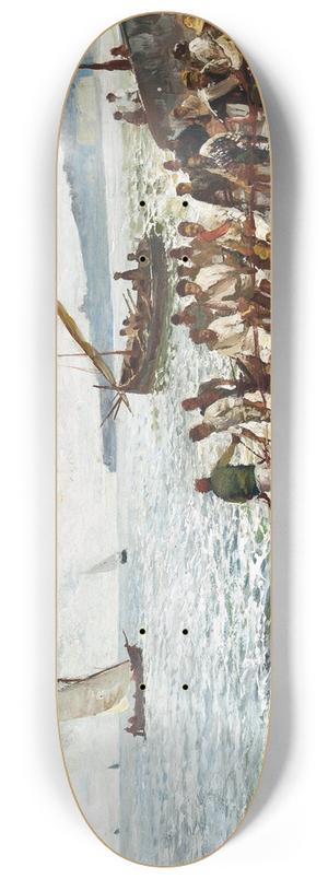 Attilio Pratella - Drawing in the nets 8.25 inch art skate deck