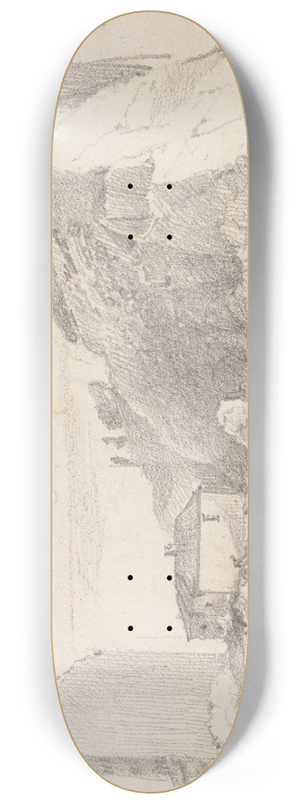 Thomas Hastings - Part of the West Cliff, Hastings, 8 October 1820 8.25 inch art skate deck