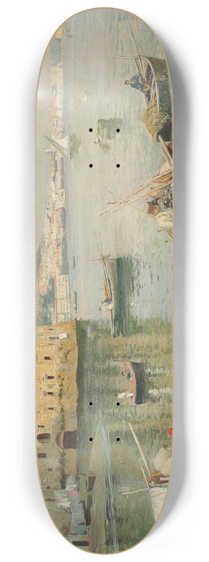 Attilio Pratella - Palazzo DonnAnna, Naples 8.25 inch art skate deck