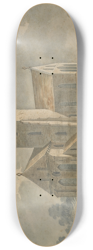Thomas Hearne - Country Church 8.25 inch art skate deck