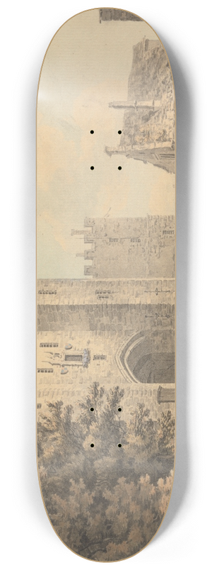 Thomas Hearne - The Gateway of Lancaster Castle 8.25 inch art skate deck