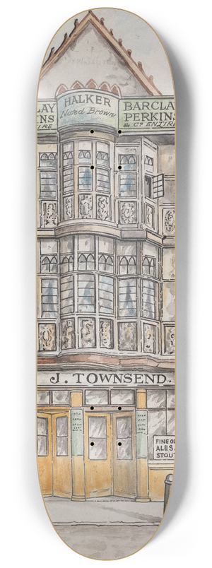 Thomas Hosmer Shepherd - Sir Paul Pindars House, Bishopsgate Street 8.25 inch art skate deck