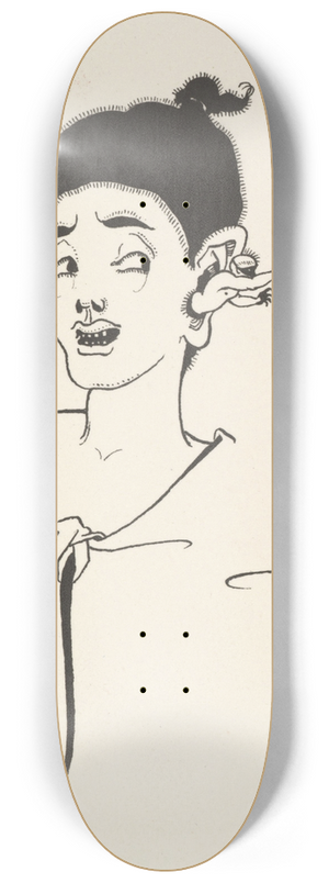 Aubrey Vincent Beardsley - Grotesques by Aubrey Beardsley 2 8.25 inch art skate deck