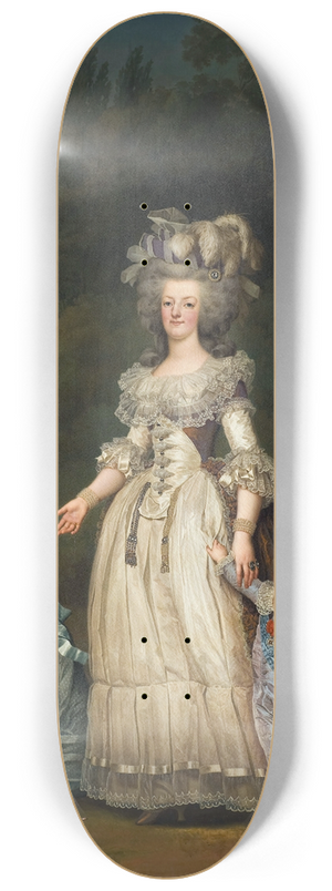 Adolf Ulrik Wertmller - Queen Marie Antoinette Of France And Two Of Her Children Walking In The Park Of Trianon 8.25 inch art skate deck Adolf Ulrik Wertmller - Queen Marie Antoinette Of France And Two Of Her Children Walking In The Park Of Trianon 8.25 inch art skate deck