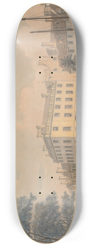 Thomas Malton the Younger - Cambridge University; Queens College 8.25 inch art skate deck