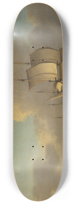 Thomas Mellish - Shipping in the Thames Estuary 8.25 inch art skate deck Thomas Mellish - Shipping in the Thames Estuary 8.25 inch art skate deck