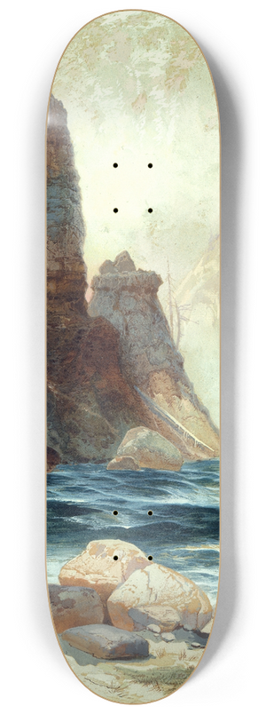 Thomas Moran - Above Tower Falls, Yellowstone 8.25 inch art skate deck