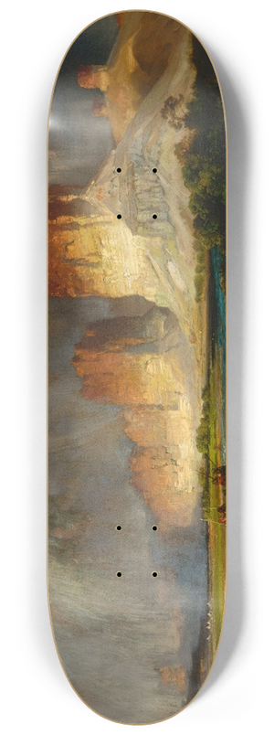 Thomas Moran - Cliffs Of The Upper Colorado River, Wyoming Territory 8.25 inch art skate deck