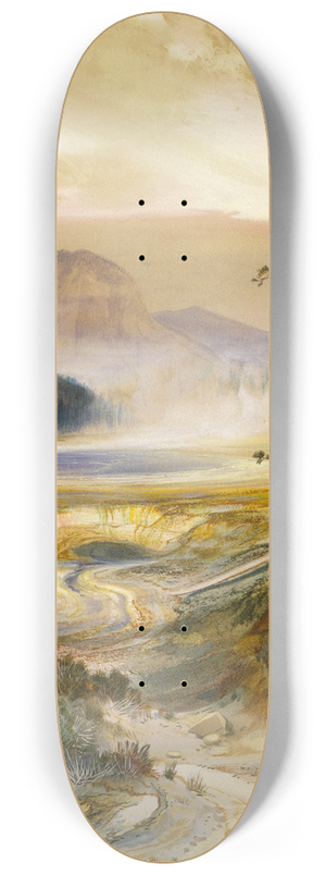 Thomas Moran - Excelsior Geyser, Yellowstone Park 8.25 inch art skate deck