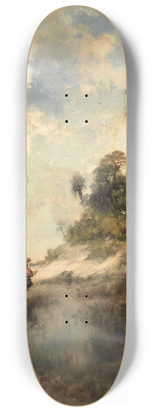 Thomas Moran - Fort George Island, Florida 8.25 inch art skate deck