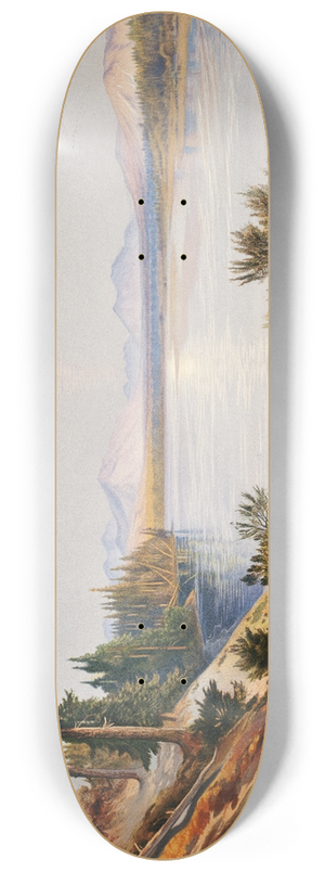 Thomas Moran - Head of Yellowstone River 8.25 inch art skate deck