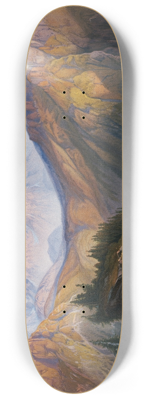 Thomas Moran - Lower Yellowstone Range 8.25 inch art skate deck