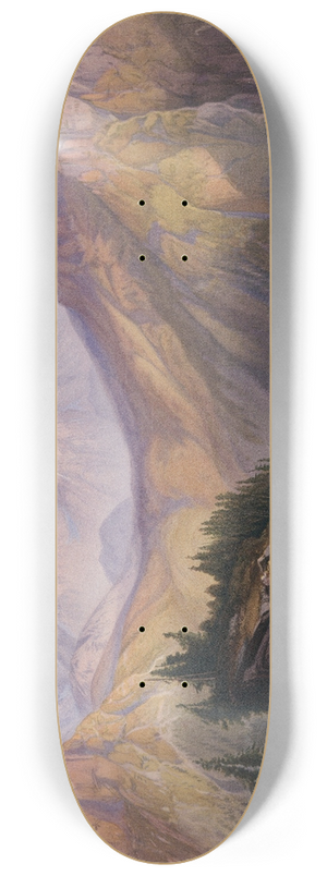 Thomas Moran - Lower Yellowstone Range 8.25 inch art skate deck