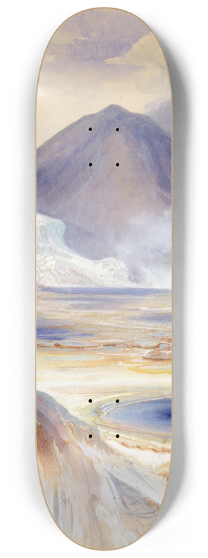 Thomas Moran - Mammoth Hot Springs, Yellowstone 8.25 inch art skate deck
